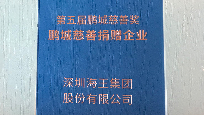 2020年，凯发k8国际集团荣获第五届鹏城慈善奖